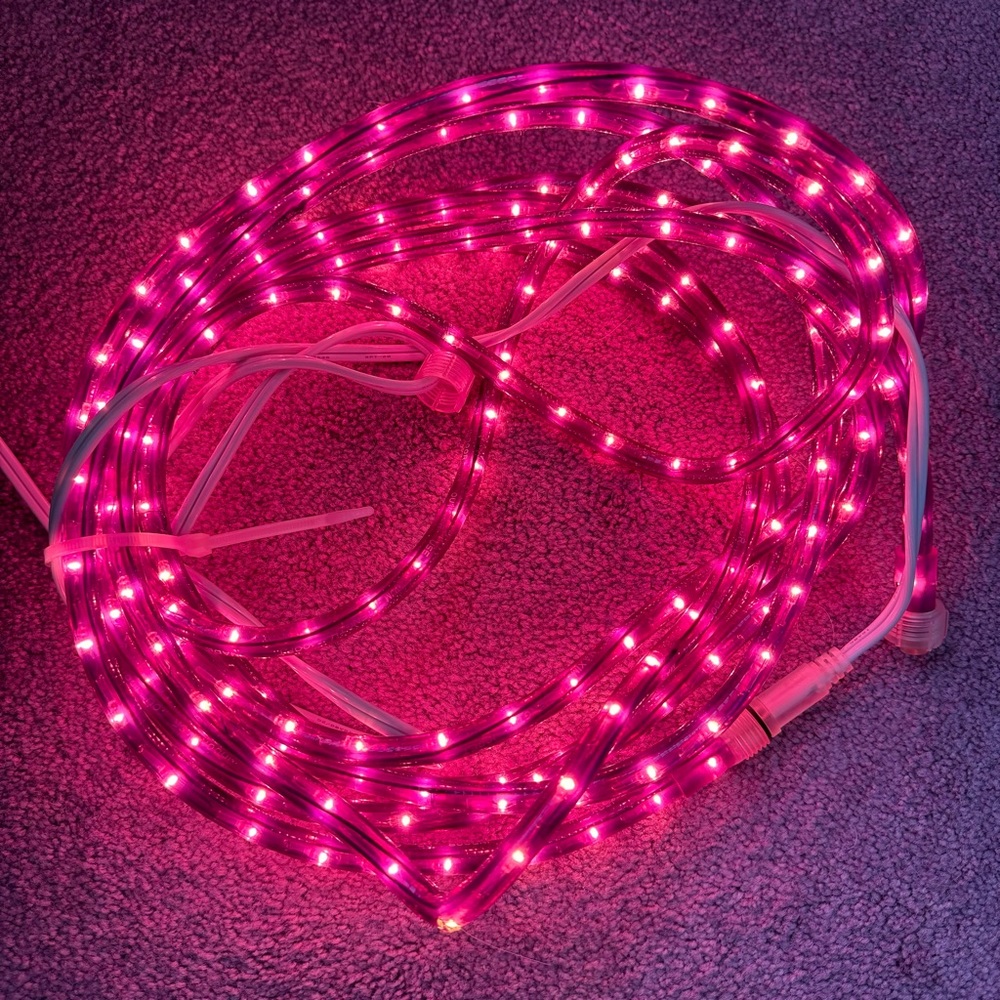 18ft Purple Rope Light Indoor Outdoor Flexible Bright Decor Dorm Party Y2K Girly